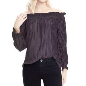 Banana Republic Off The Shoulder Pleated Top